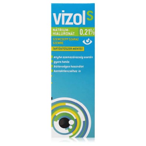 Vizol S 0,21% oldatos szemcsepp száraz szemre (10 ml)