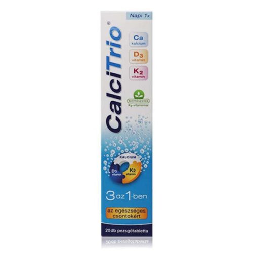 CalciTrio Kalcium K2 D3 pezsgőtabletta 20X
