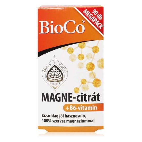 BioCo Magne-citrát + B6-vitamin megapack filmtabletta (90 db)