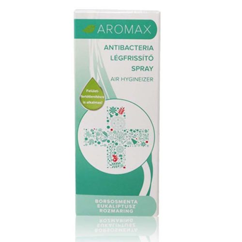Antibacteria Légfrissítő borsmenta-eukaliptusz-rozmaring spray Aromax (20 ml)
