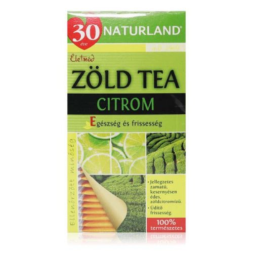 NATURLAND Zöld tea citrom (20 db)