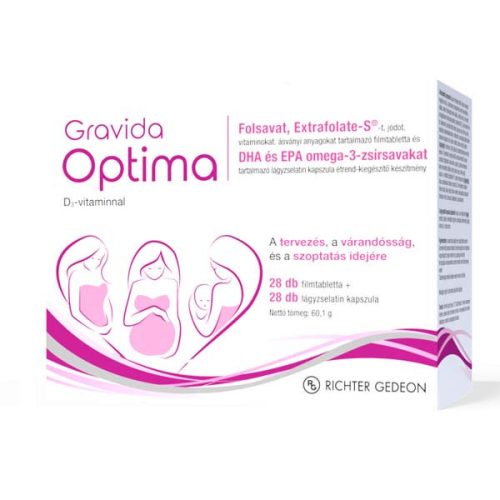 Gravida Optima Terhesvitamin filmtabletta + kapszula (28x+28x)