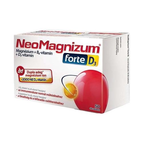 NeoMagnizum Forte magnézium + B6-vitamin tabletta (50 db)