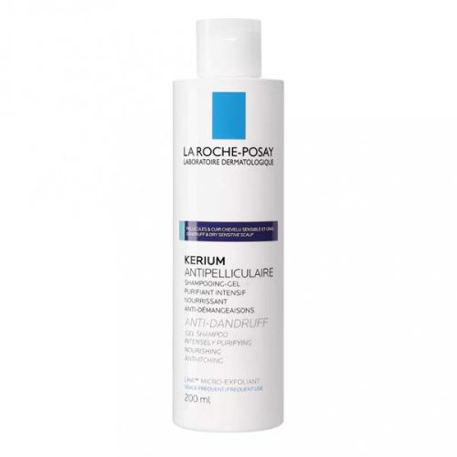 La Roche-Posay Kerium gél-sampon korpásodás ellen zsíros fejbőrre (200 ml)
