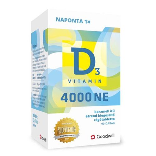 D3-Vitamin 4000NE rágótabletta (90 db)