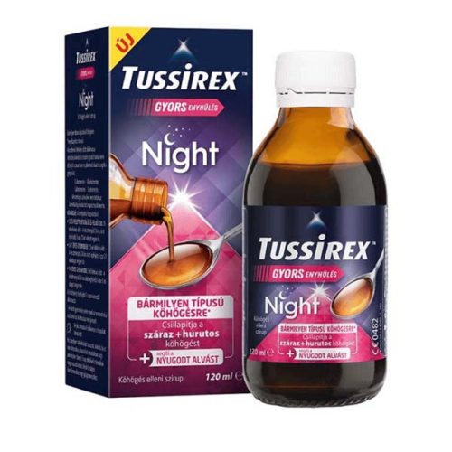 Tussirex Night szirup köhögésre (120 ml)